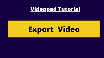 How To Render Video In Videopad - Videopad Video Editor Tutorial #25