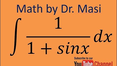 How to integrate 1/(1+sinx), Integration, Indefinite Integral, Calculus