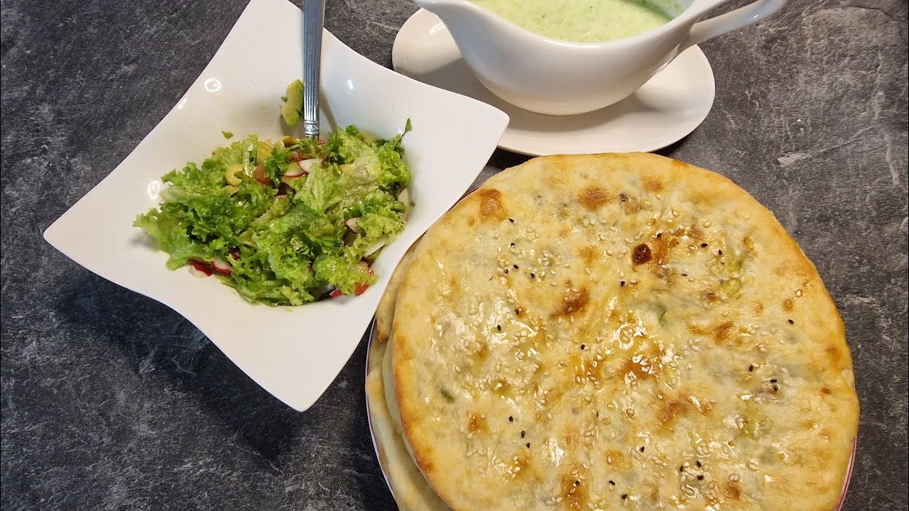 Recipe of Stuffed Naan with potatoes 🥔. Asian Delicious Food. cookwith