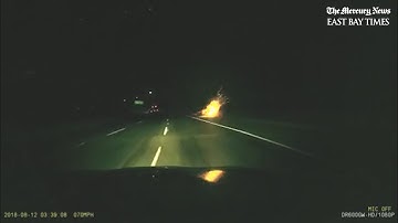 DA releases video of car flying off overpass and killing teens