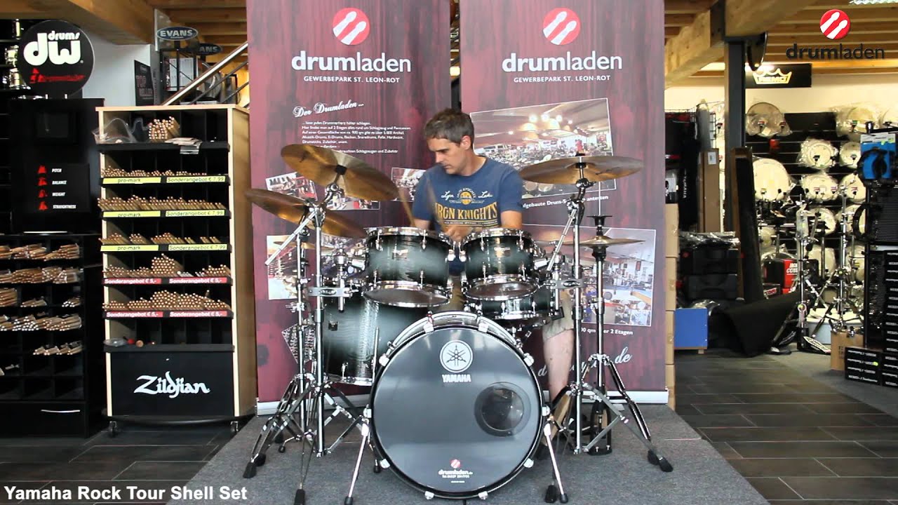 Yamaha Rock Tour Shell Set RT2F3A TSS Textured Smoke Sunburst