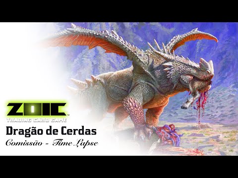 Dragão de Cerdas - Comissão em Time-lapse comentada