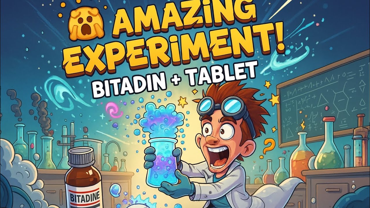  Amazing Bitadine + Tablet Experiment! | Crazy Chemical Reaction Explained
