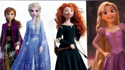 Elsa×Anna×Rapunzel×Merida {TOGETHER} [AMV] (BLACKPINK How you like that) 💗🖤