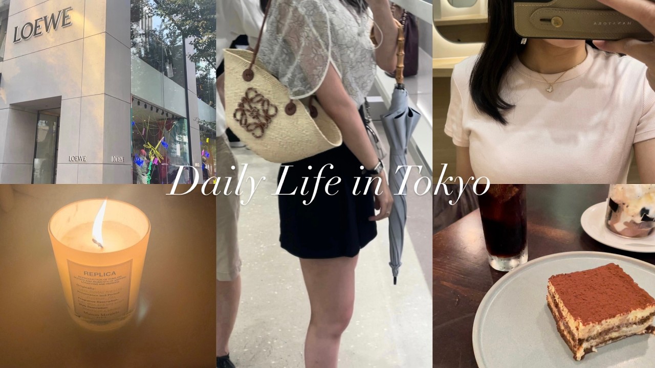 vlog | 東京丸の内を堪能する社会人の休日 | LOEWEのバッグ購入👜 | 勉強, OLの平日出社後ごはん, NARSリップ購入