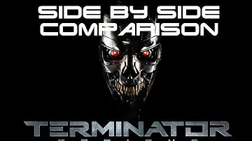 Terminator Genisys vs Terminator 1 | T800 Arrival Side-By-Side