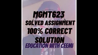 MGMT623 - HRM623 Solved Assignment 2023 - 100% correct solution @educationwithceemi
