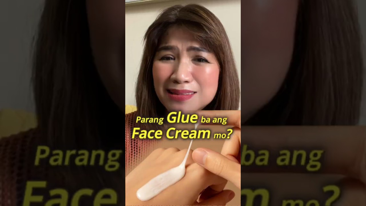 Is your face cream sticky like glue?