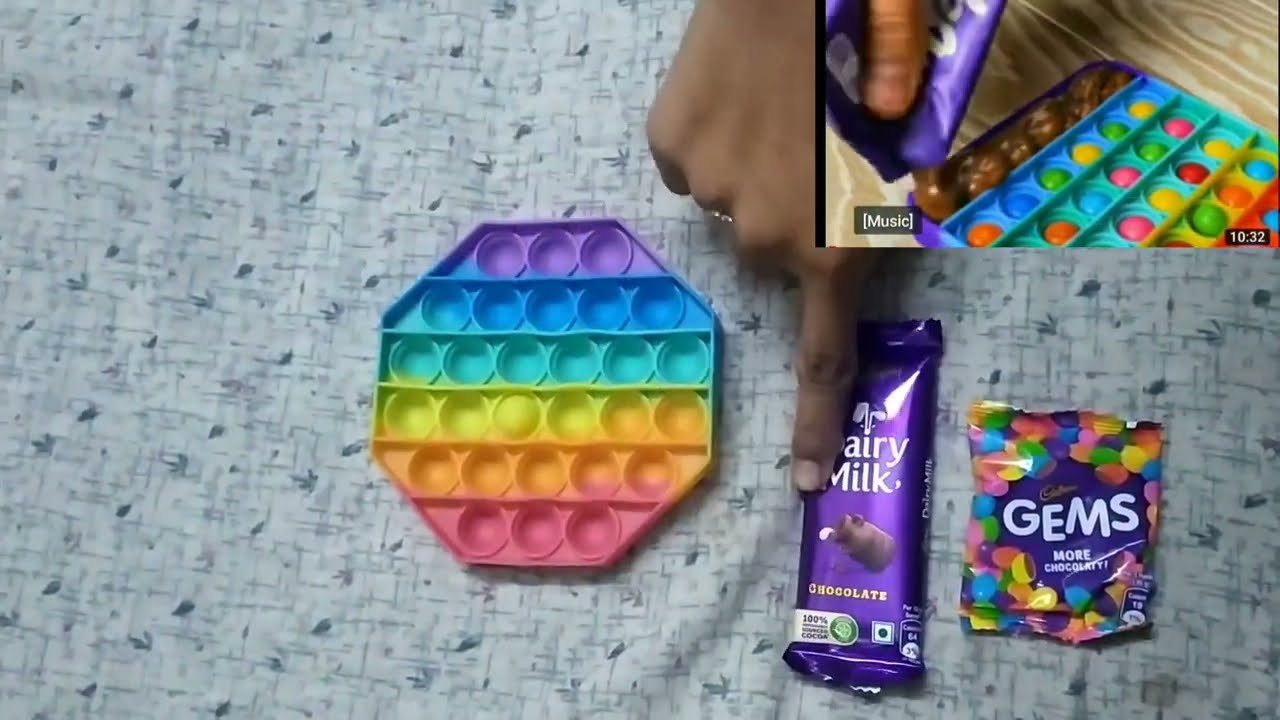 trying out pop it hack of 5 min craft pop it chocolate stick gone soooo yummy😋😋😋😋😋