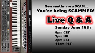 New expensive synths are a scam! - Live Q & A with Espen Kraft