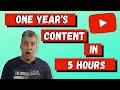 How To Create 1 Year's Worth Of YouTube Content In Less Than 1 Day | Using Speechello On YouTube