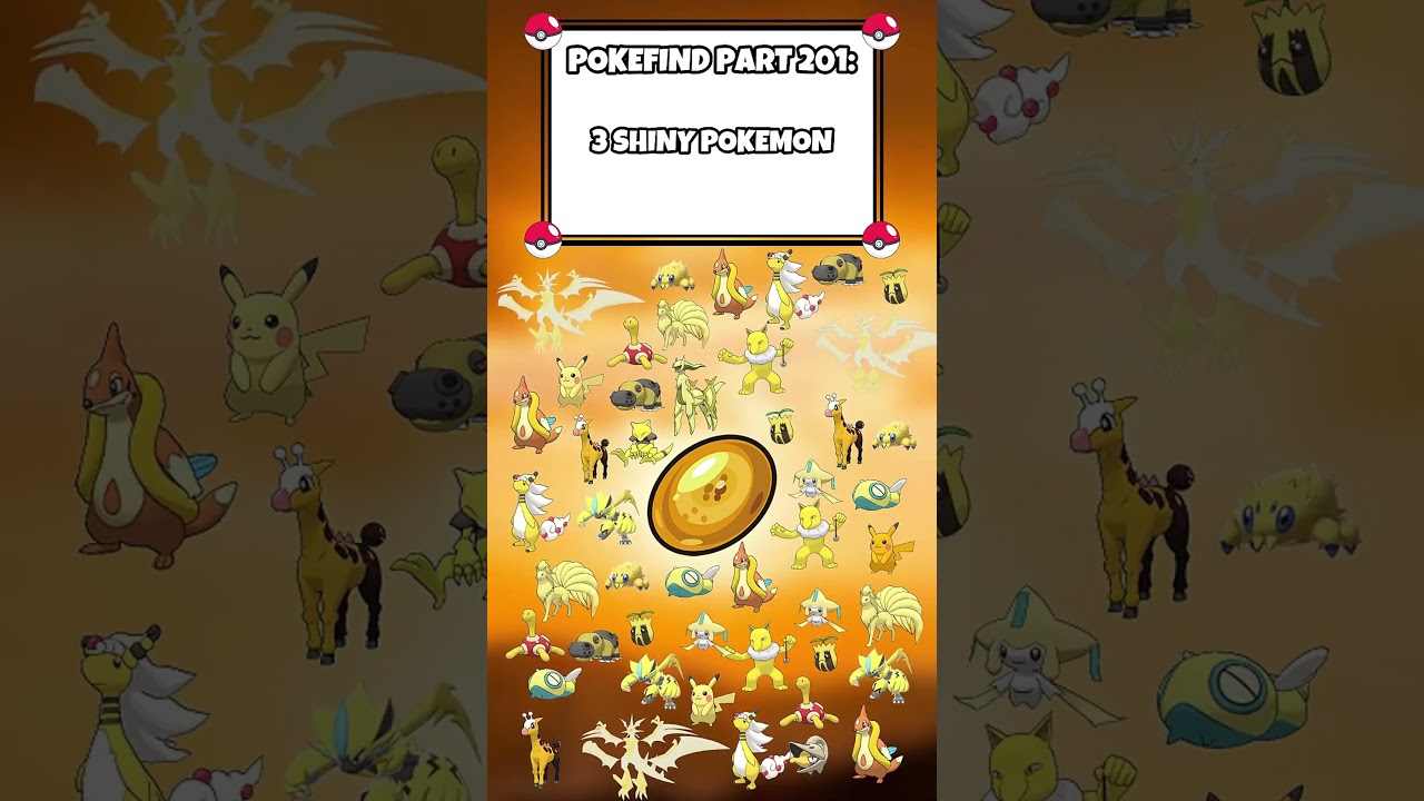 Can You Spot All 3 Shiny Pokémon?