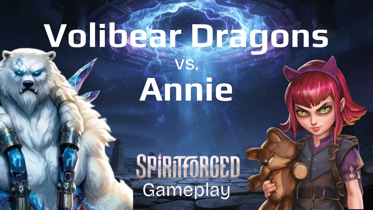 Volibear Dragons vs Annie Riftbound Spiritforged Gameplay