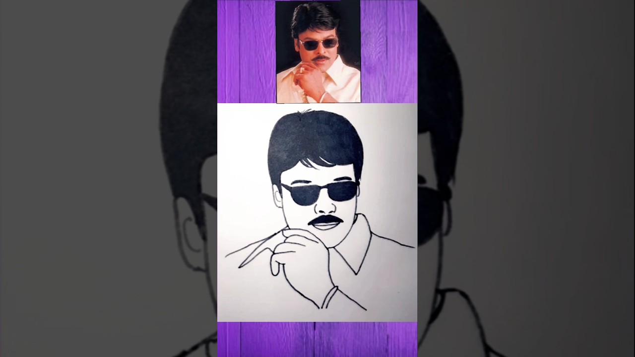 Chiranjeevi drawing ❤️‍🔥|dayi dayi damma song 🎶 
