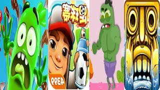 Temple Run 2 Jungle Run vs 2 Sausage Run Zombie vs Subway Surfers China Android Gameplay HD screenshot 4