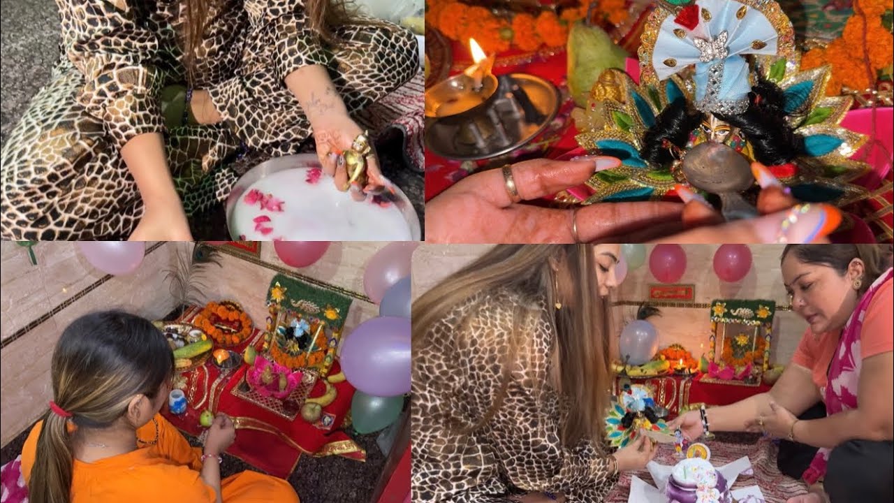 Kanha ne bhog swikar kiya🥺❤️||#subscribe #vlog #janamashtami #share #krishna #happybirthdaykanhaji 