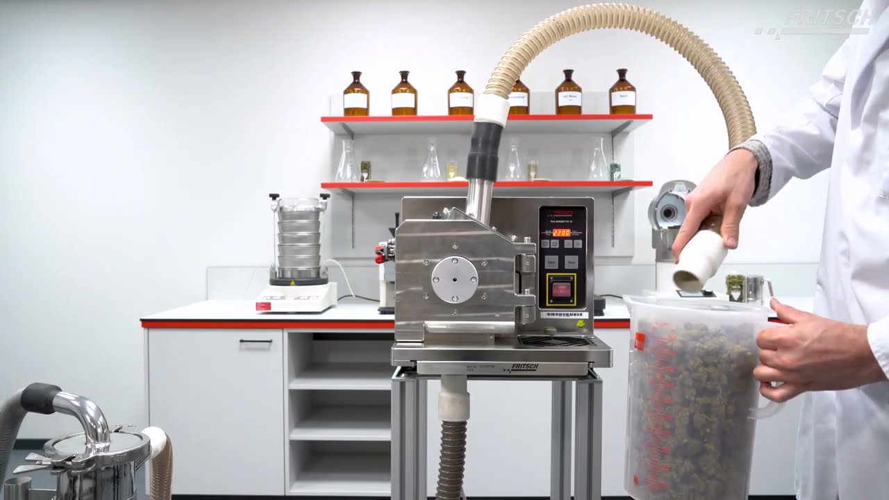FRITSCH | Processamento de Cannabis com Instrumentos de Laboratório