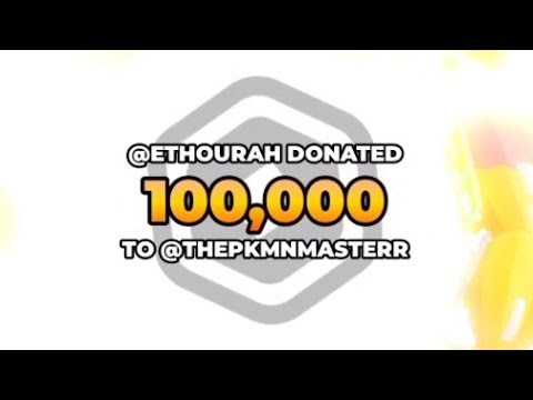 I got donated 100,000 again