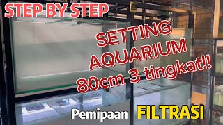 Setting aquarium, pemipaan dan media filter dari @fishcoaquatic9995