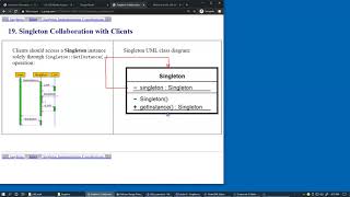 12.6 Singleton Design Pattern