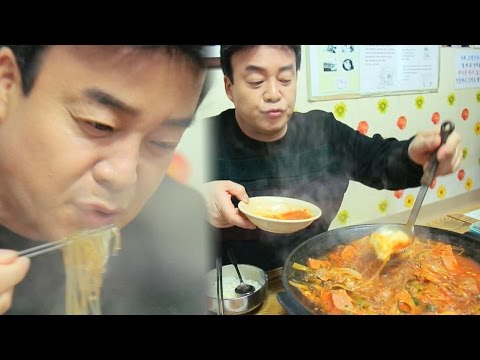 백설명의 부대찌개 꿀팁 “마른 당면은 넣지 않는다” @백종원의 3대천왕 20151009