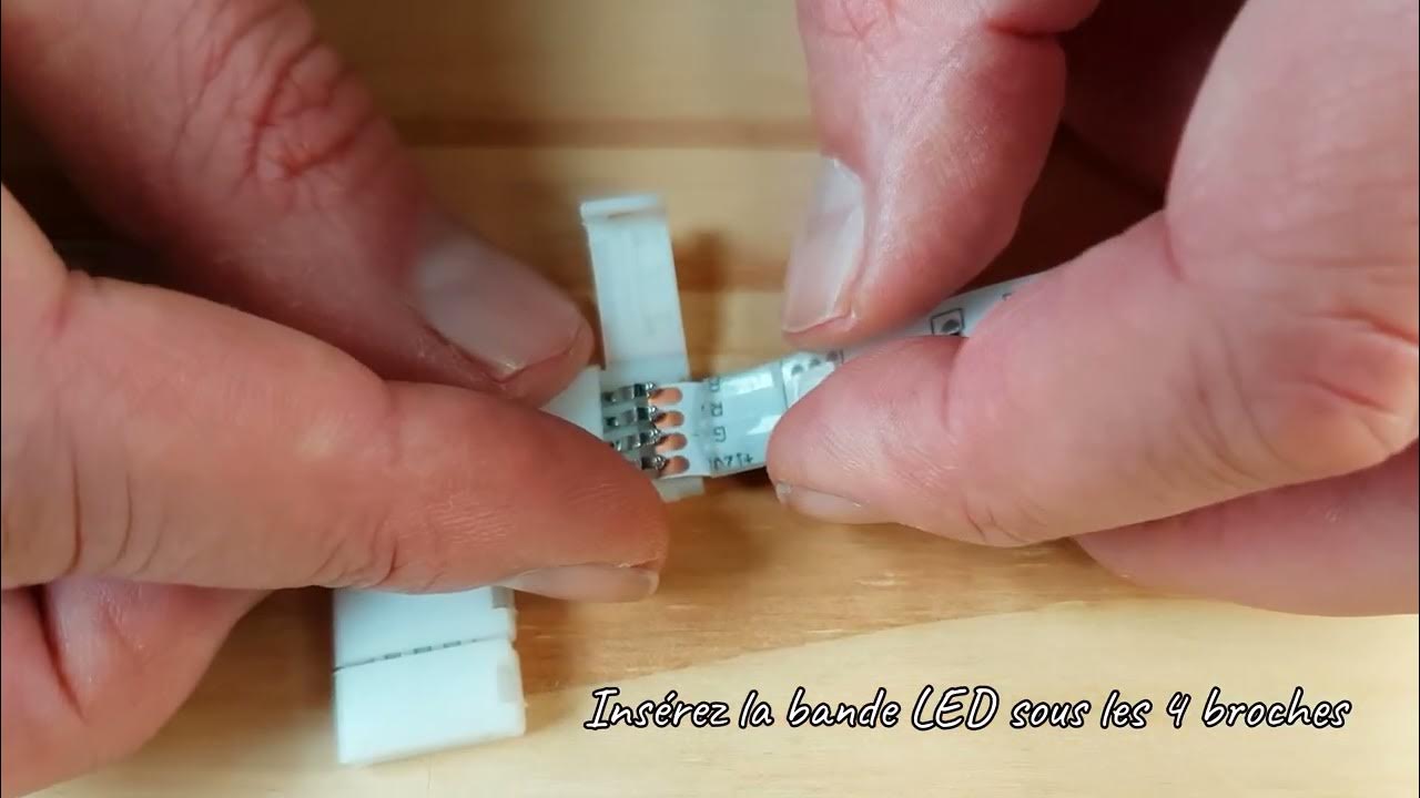 Comment couper un ruban LED ? raccorder des bandes LED avec des connecteurs.  Souder une bande LED 