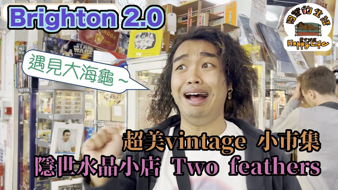 阿萊去旅行 | Brighton 2.0 水族館遇見大海龜| 行逛Vintage 街| 神秘超靚水晶小店•• 