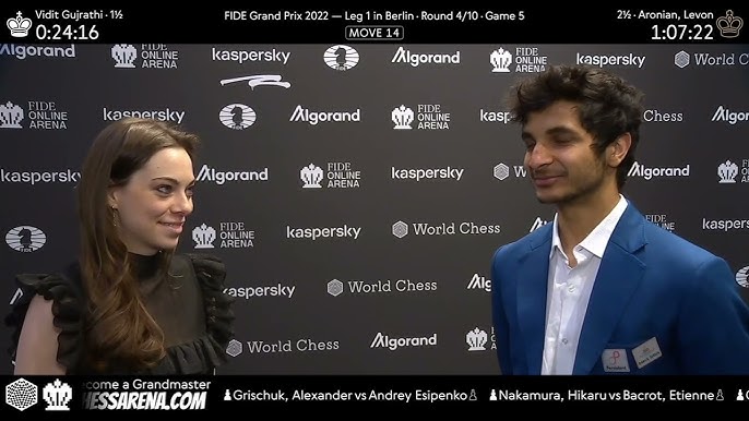 Berlin GP Round 3: Vidit Gujrathi decimates Daniil Dubov Results Pool A  Grischuk - Nakamura: 0.5-0.5 Esipenko - Bacrot: 1-0 Pool…