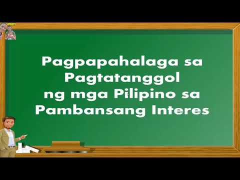 AP 6 Q3 Modyul 8  PAGPAPAHALAGA SA PAGTATANGGOL NG MGA PILIPINO SA PAMBANSANG INTERES