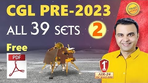 SSC CGL PRE 2023 MATHS ALL 39 Sets by RAJA SIR Part 2 || SSC CGL PRE 2023 Previous Year Questions