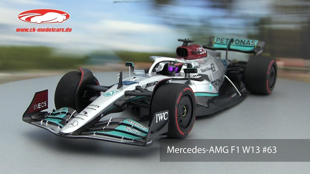 Minichamps 1:18 George Russell Mercedes-AMG F1 W13 #63 方式