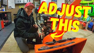 HOW TO ADJUST A SNOWBLOWER AUGER BELT TO THROW FARTHER