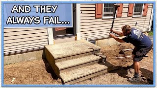 Why (Precast) Concrete Steps Fail & Sink.