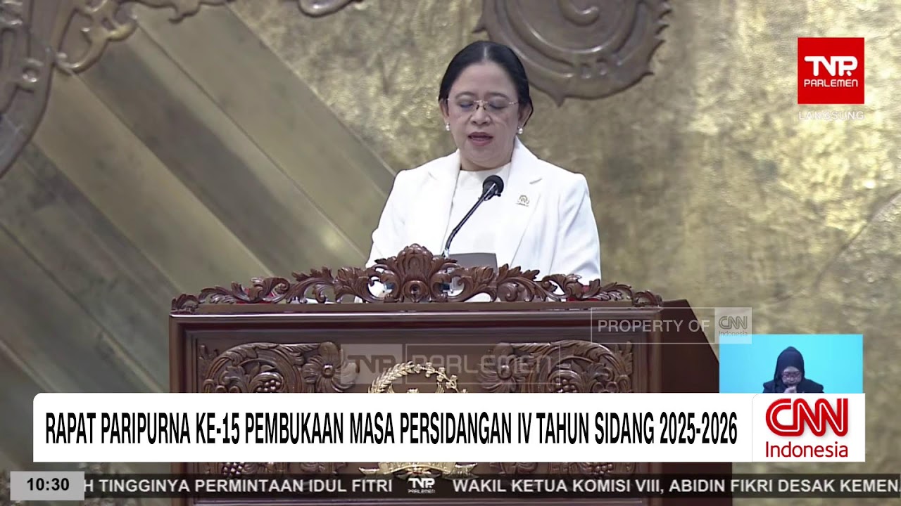 Rapat Paripurna DPR RI Ke-15 Pembukaan Masa Persidangan IV Tahun Sidang 2025-2026