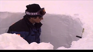 Avalanche Forecasting - Reading the Snowpack Profile Demo - Whistler Pro Patrol -Snow Pit