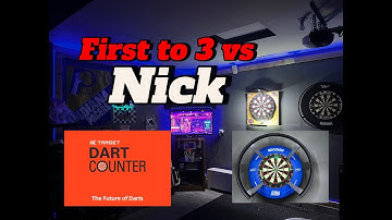 Target Omni Garage Darts vs Nick First to 3 | Shooting Above My Average | Using Dart Counter App