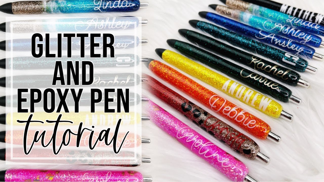 Glitter Leopard Pen, Glitter Personalized Gel Pens