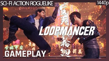 Loopmancer (2022) Gameplay - Cyberpunk Roguelite Indie Action 3D platformer (No commentary) 1440p