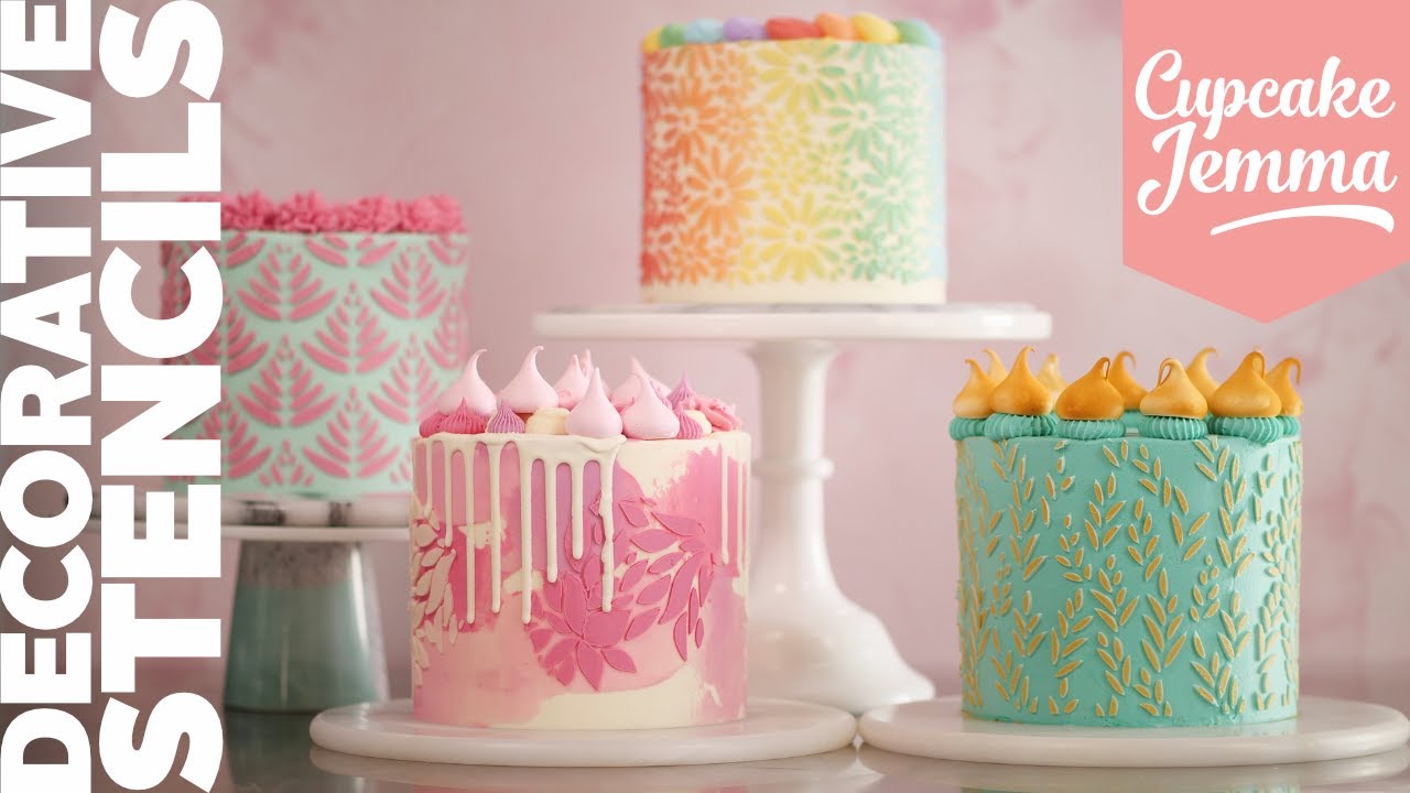 How To Make Your Own Cake Stencils - British Girl Bakes