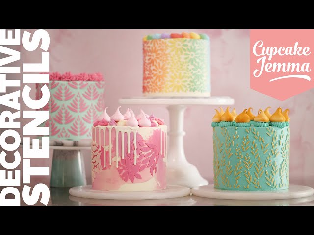 How To Make Your Own Cake Stencils - British Girl Bakes