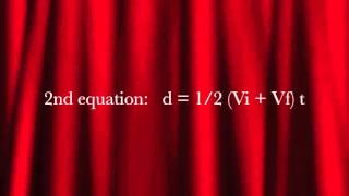KINEMATICS EQUATION #2