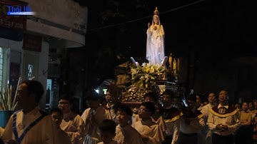 Kiệu hoa Đức Mẹ tại Giáo xứ Thái Hà 06.05.2017