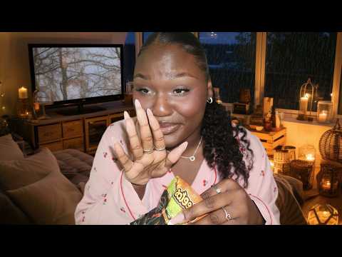 ASMR | Bestie Catches You Up On Her Relationship Gossip During The Storm (Rain sounds)