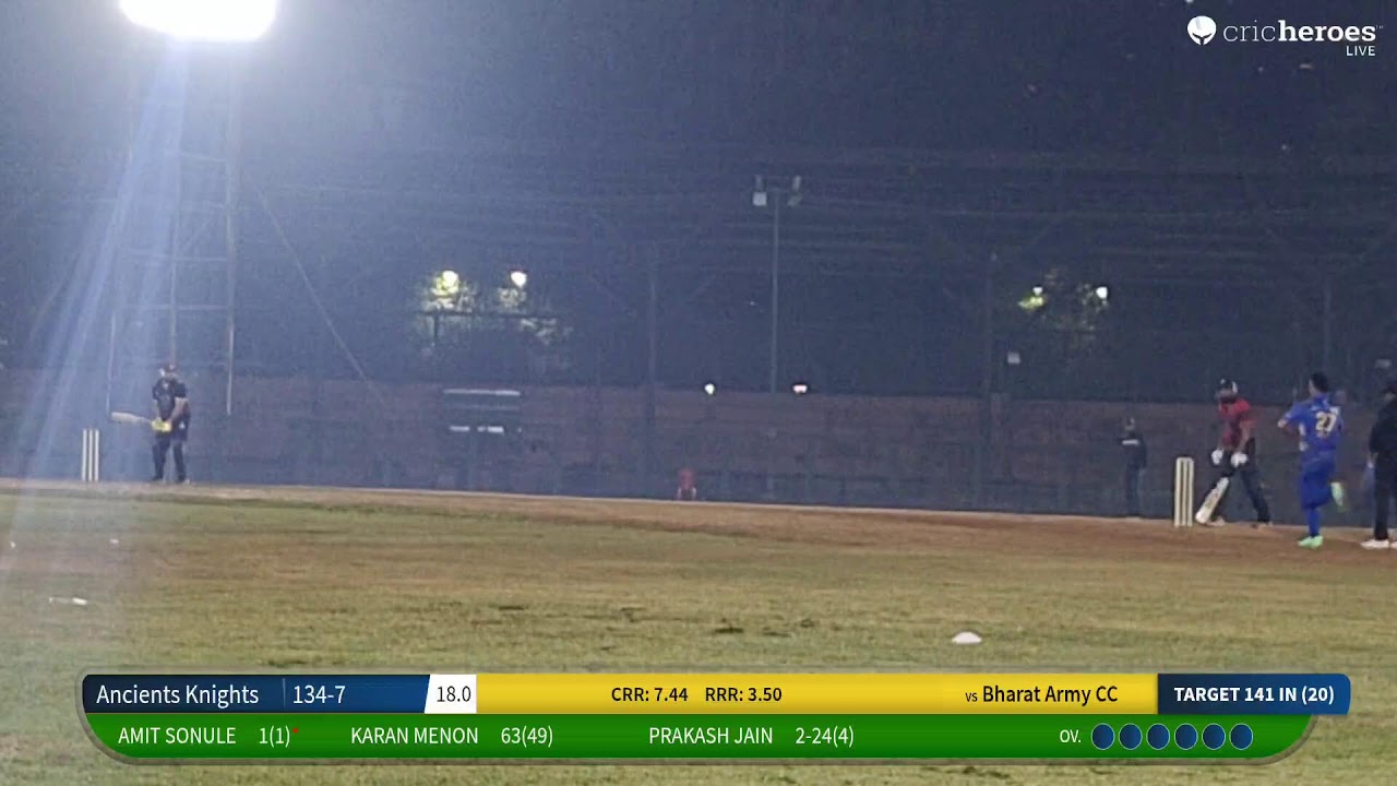 Bharat Army CC vs Ancients Knights live cricket match | Loknete Gopinath Munde Cup - Season 2 live -