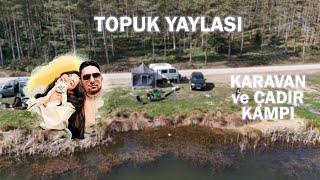 Topuk Yaylasi Karavan Ve Çadir Kampi Eşsi̇z Göl Manzarasinda Ai̇lecek Kamp