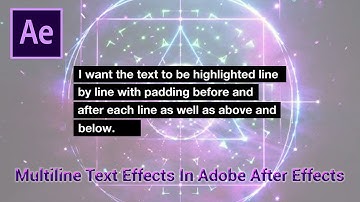 Multiline Text Effects || ADMEC MULTIMEDIA INSTITUTE