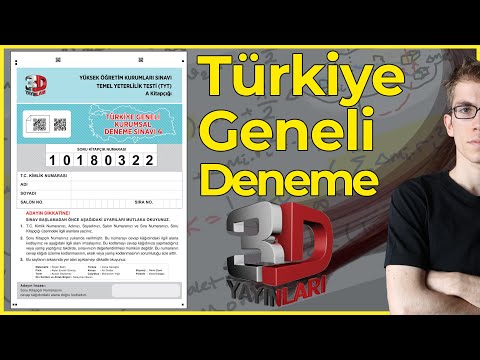 3D Türkiye Geneli Deneme Sınavı 3 - TYT Matematik Çözümleri (4.Deneme Duyurusu!)