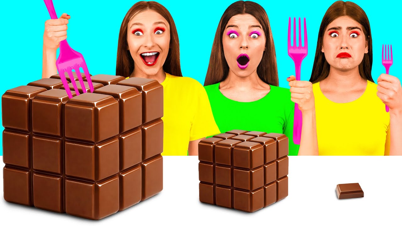 Большая, Средняя или Маленькая Тарелка Челлендж | Смешные Cитуации