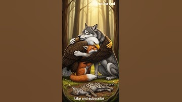 Short video of the cunning fox and the eagle  #youtubeshorts #shots #eagle