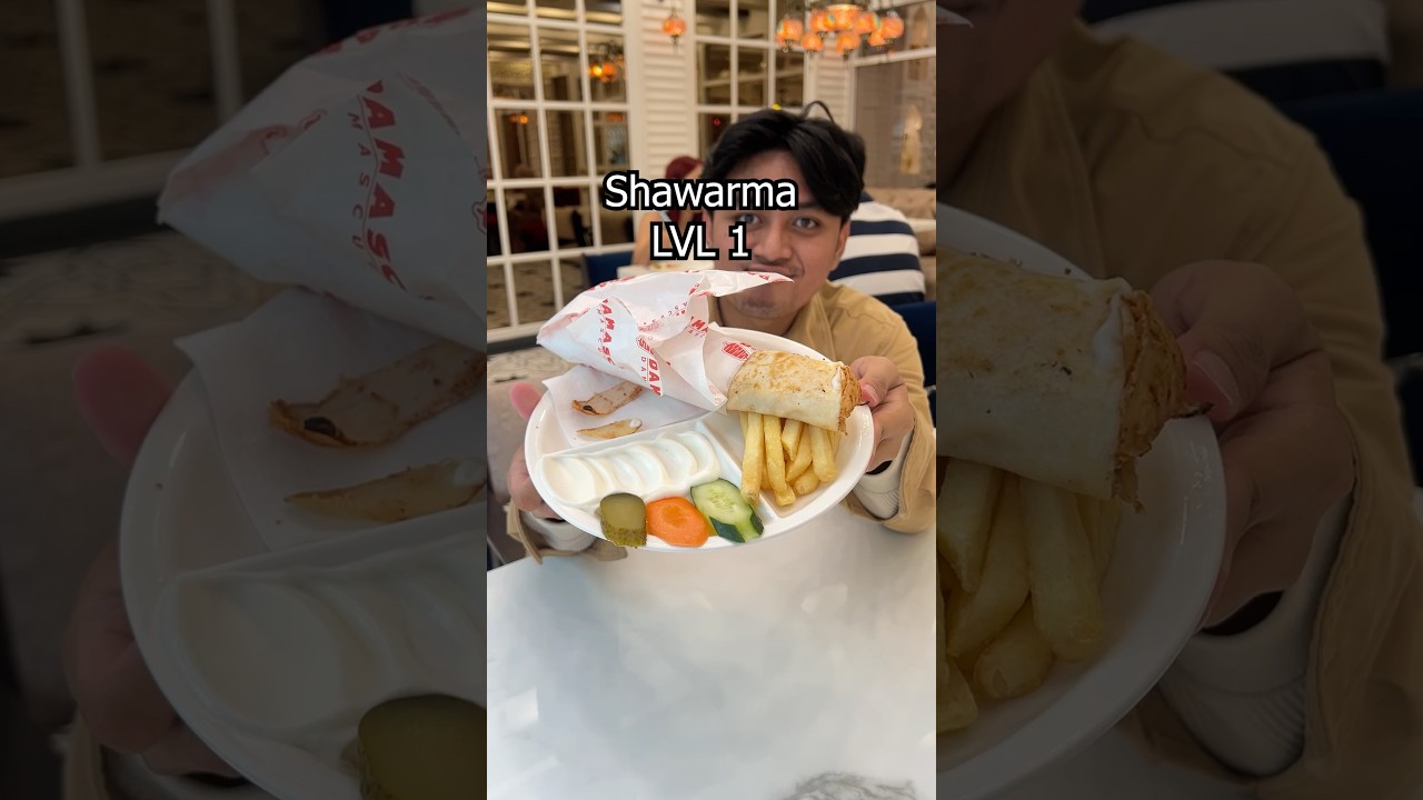 3 Level Shawarma #food #star #review #fyp #shorts